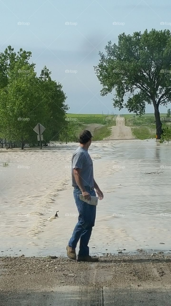Water, People, Outdoors, Flood, Man