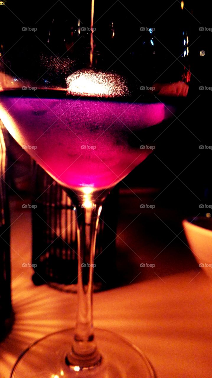 Red wine in candlelight