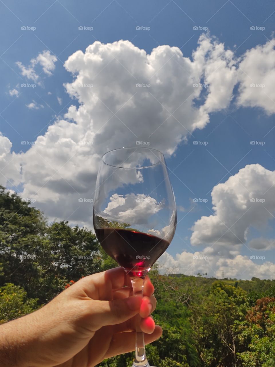 a glass of cloud
