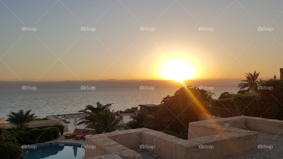 Sunset at Dead Sea