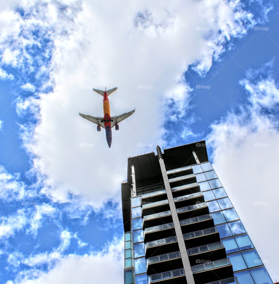Aviation Building architecture in a Suburban setting