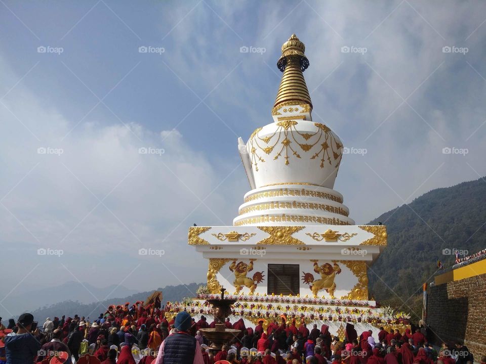 The Great Jamchen Vijaya Stupa in Kathmandu, Nepal