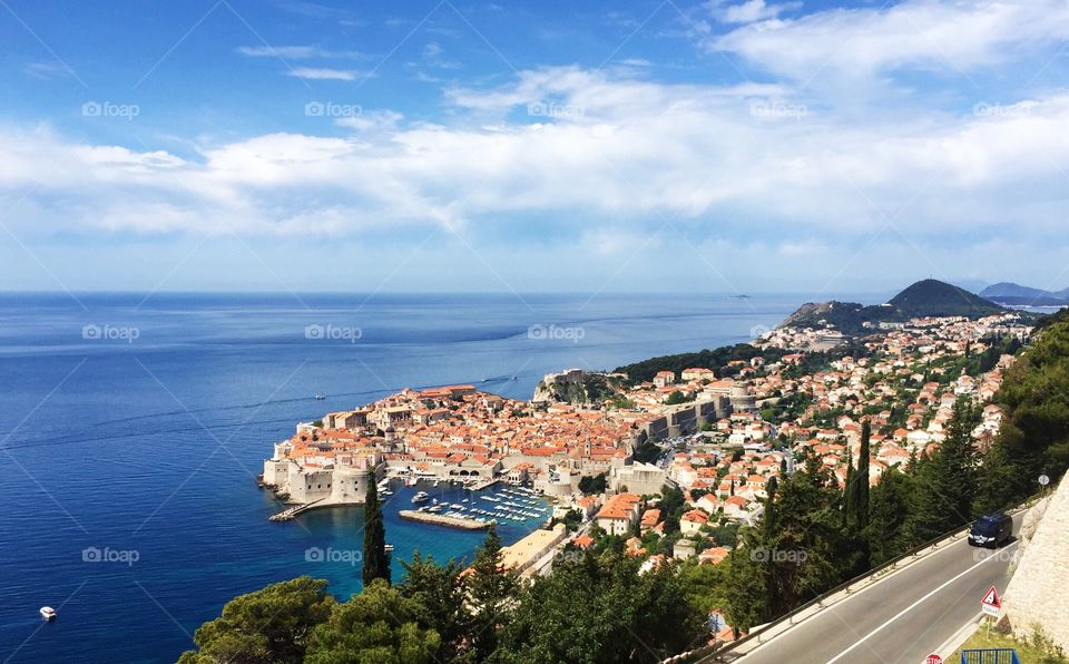 View on Dubrovnik in Croatia