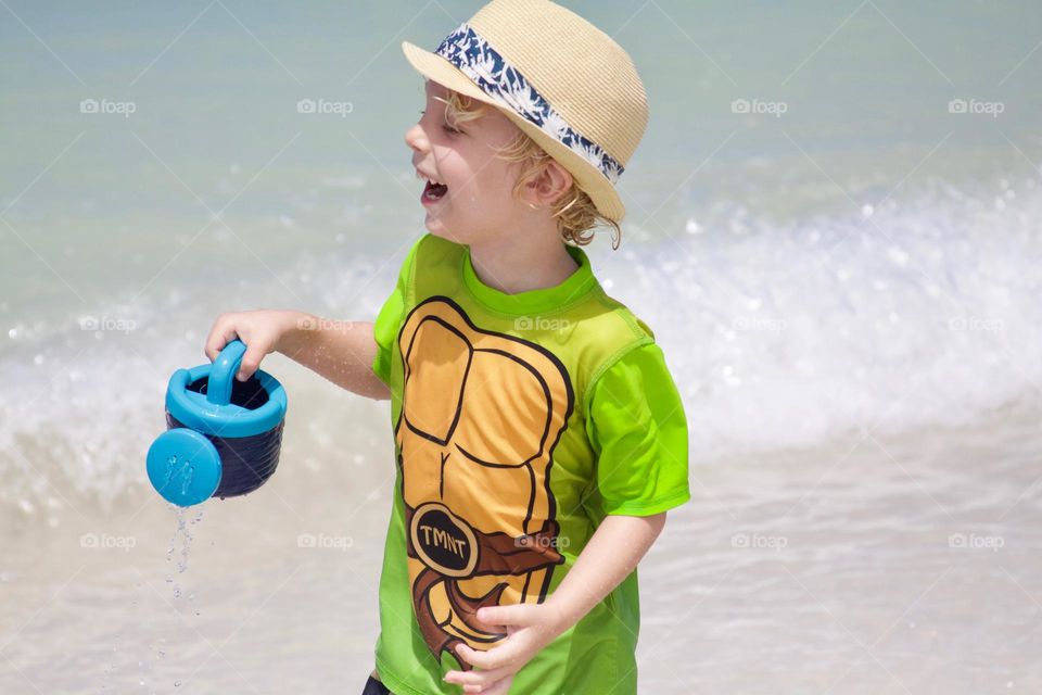 Playing at the Beach