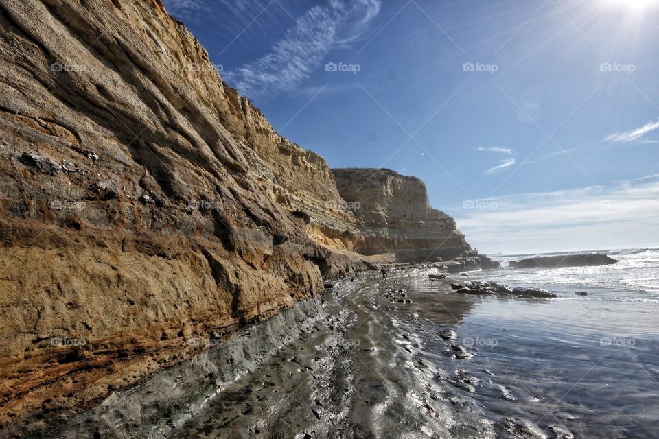 Cliffside beaches