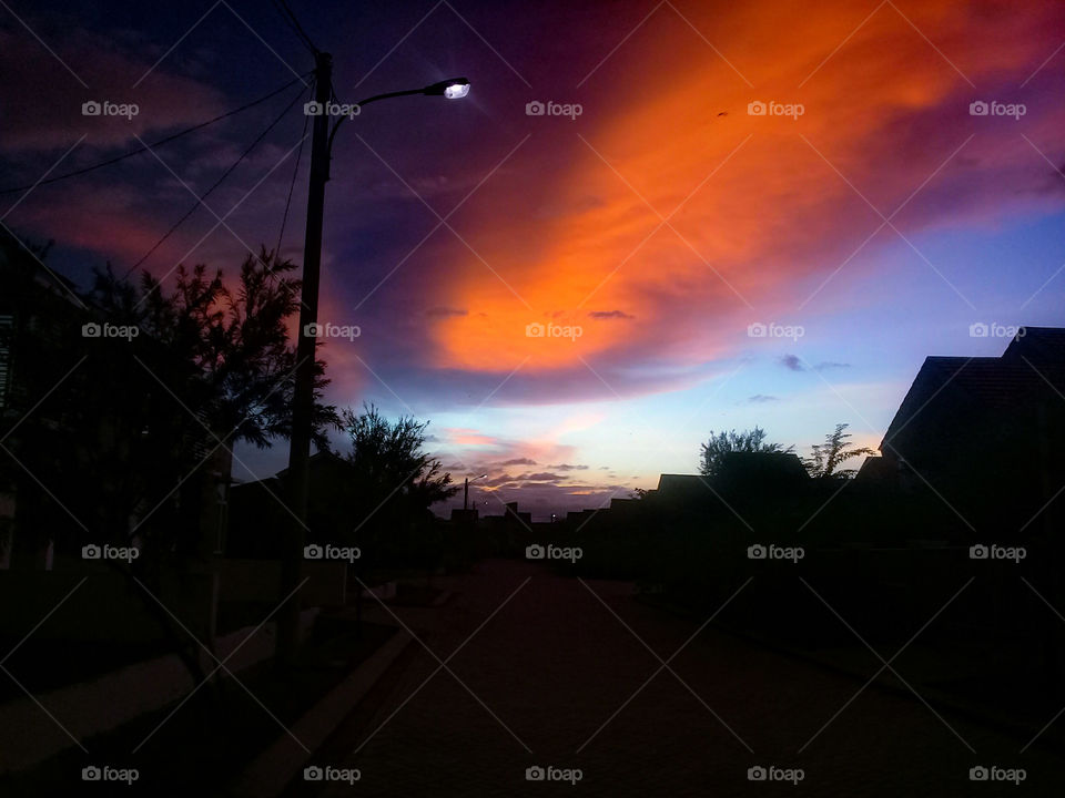 View afternoon after rain