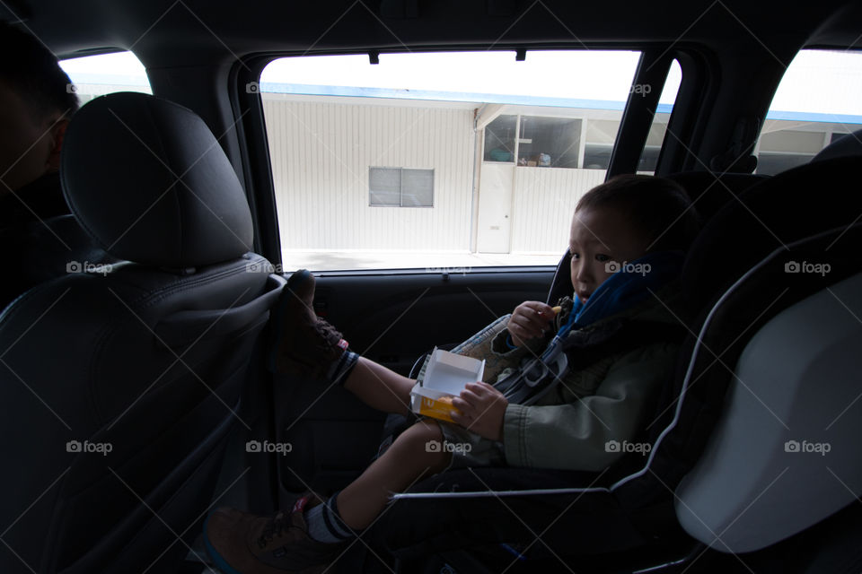 Child in the car