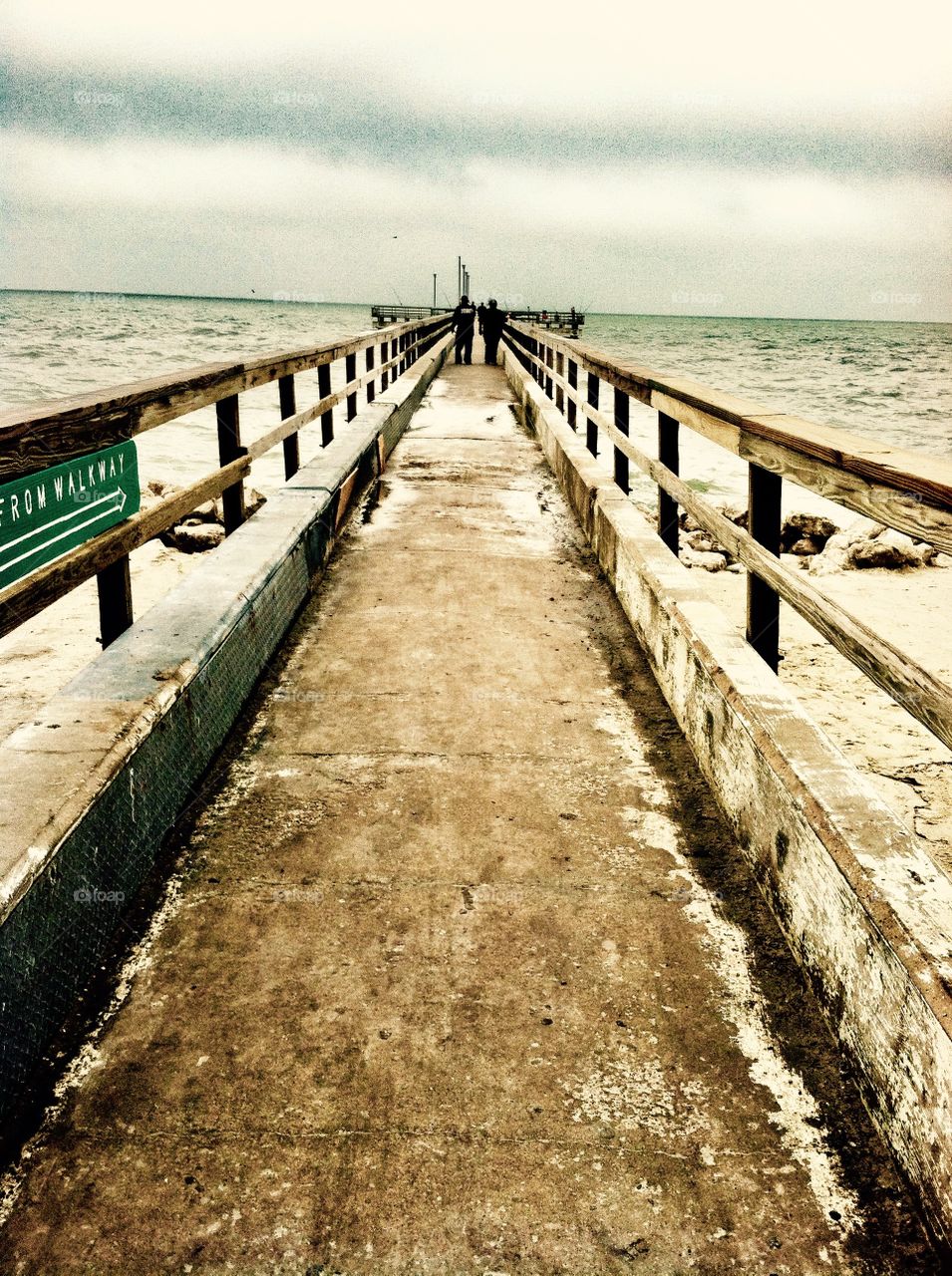 Old bridge in corpus Christy Texas 