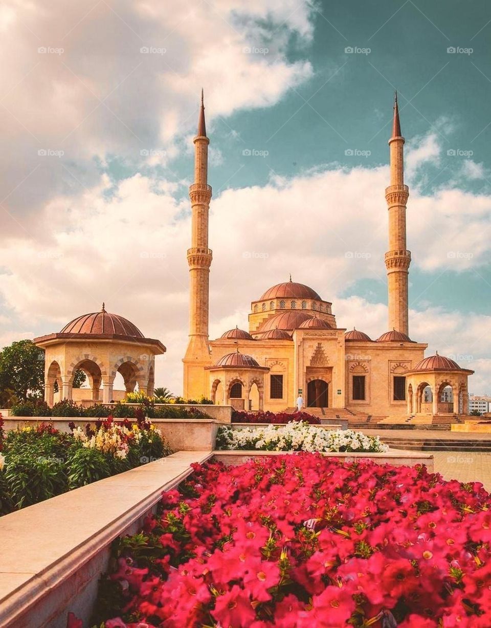 Beautiful architectural decorations in the Sultanate of Oman.