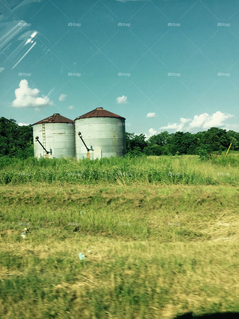 Two small farm sis in the country