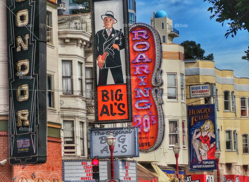 Nightclub Marquees In San Francisco