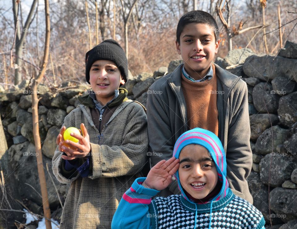 boys in the field