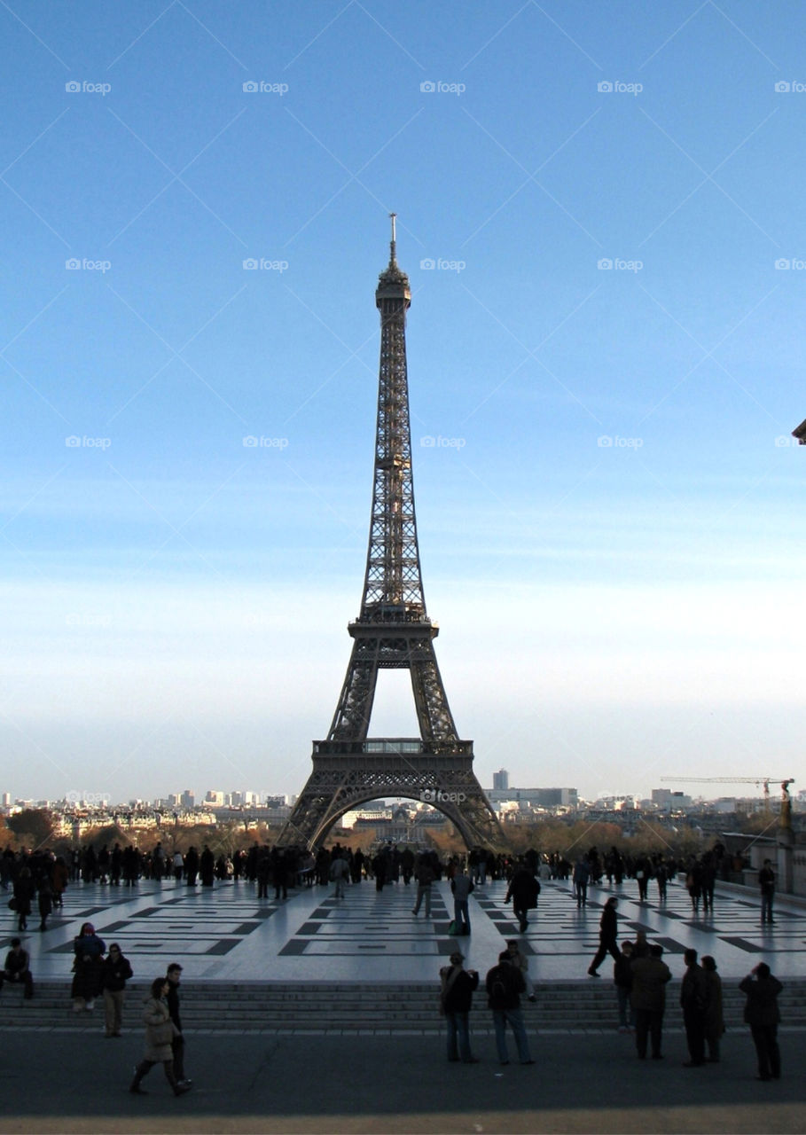 steel tower sky view paris paris by angeljack