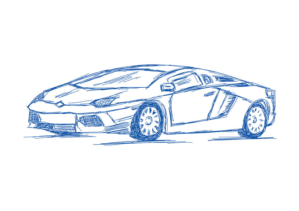 Sports car illustration