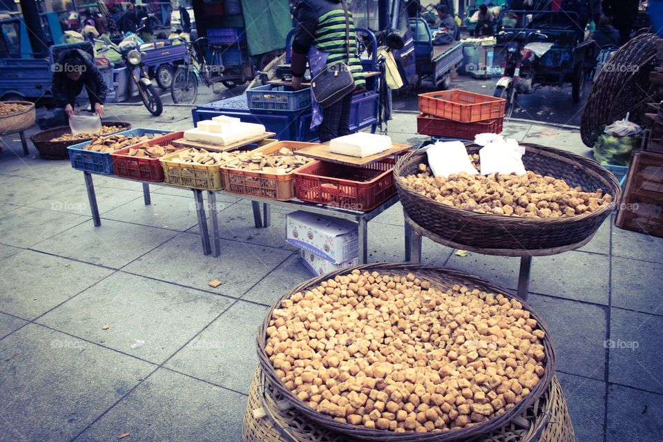 Farm market in hangzhou China 