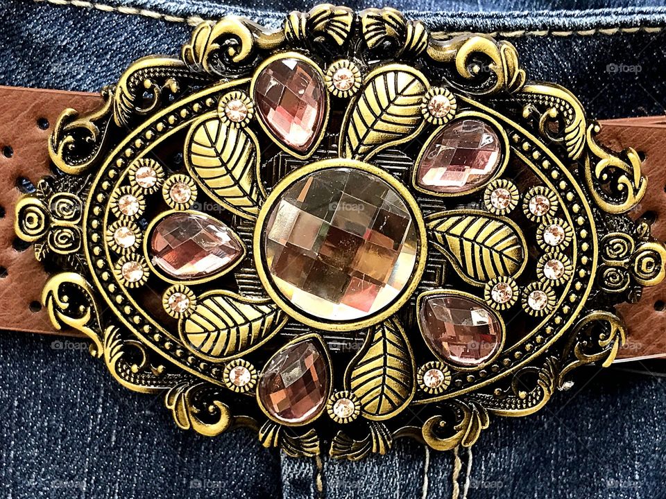 Bejeweled Belt Buckle