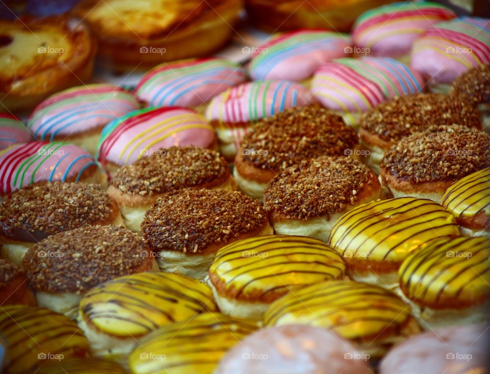 Doughnuts on display in Munich.
