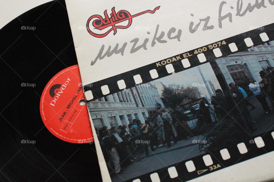 Old gramophone record