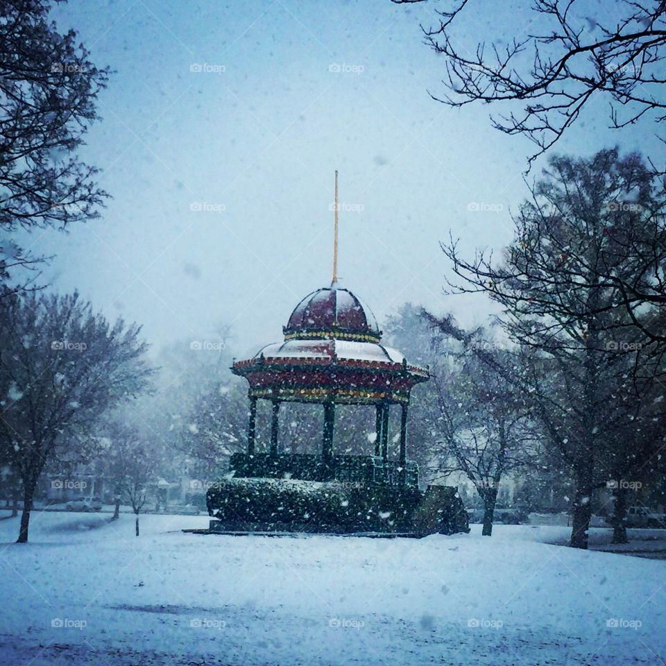 Gazebo, Wakefield Lake, Massachusetts 