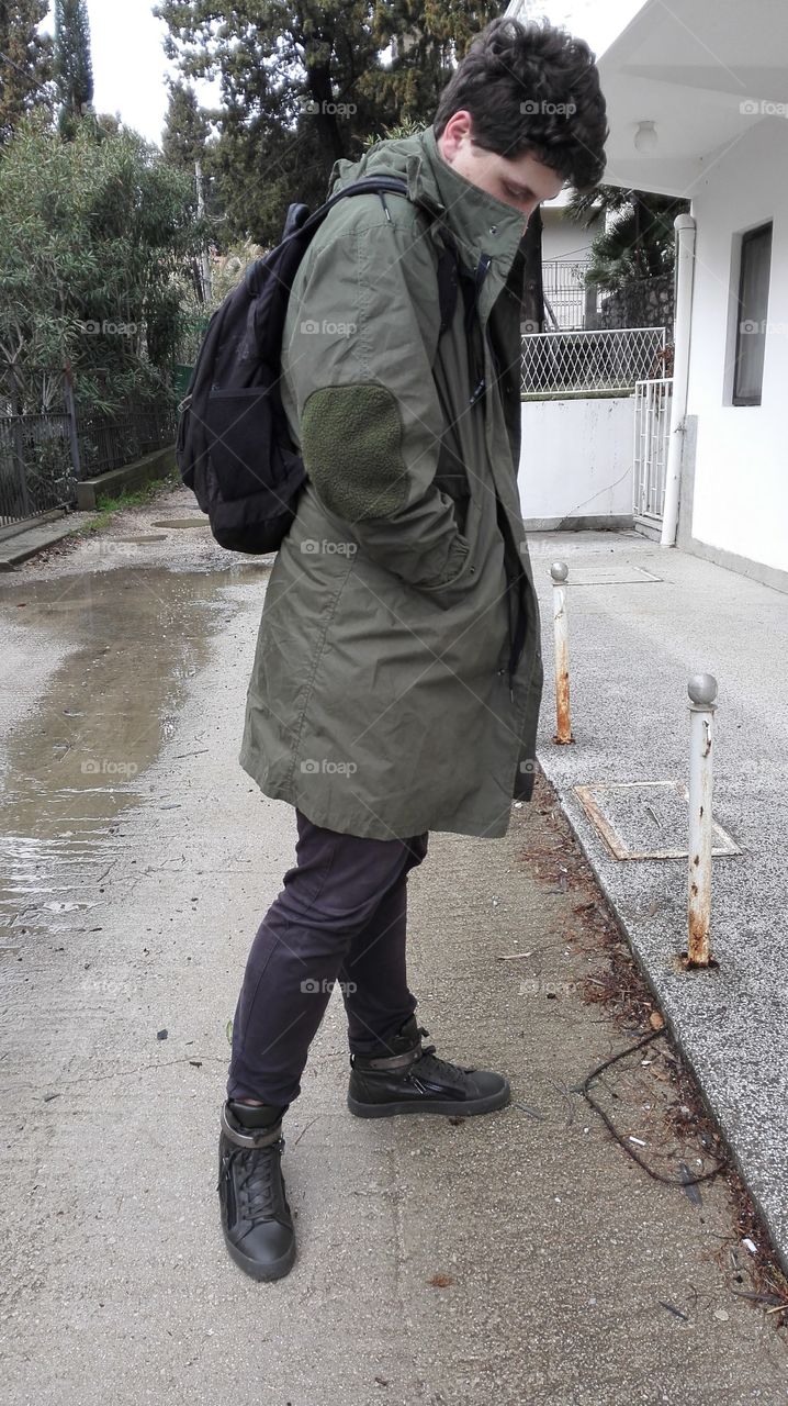 Man, People, Street, Jacket, Portrait