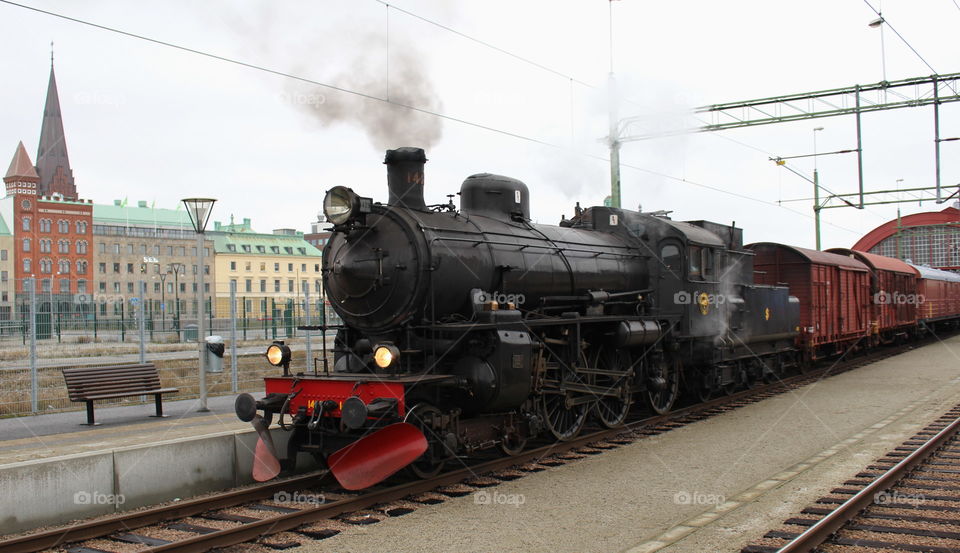 Steam train, Malmö, Sweden