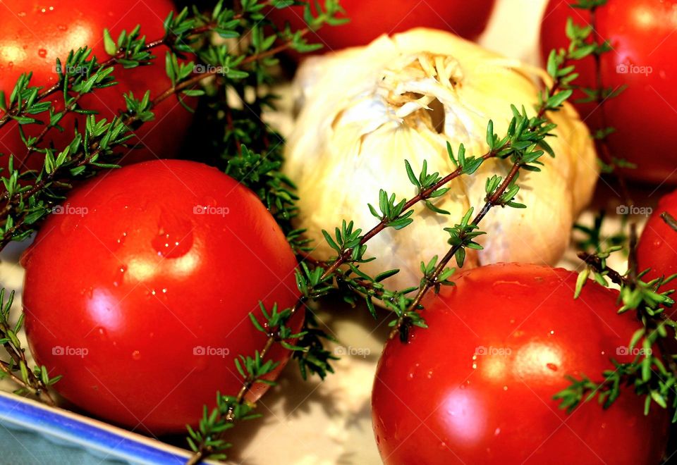 Tomaten Knoblauch Gericht