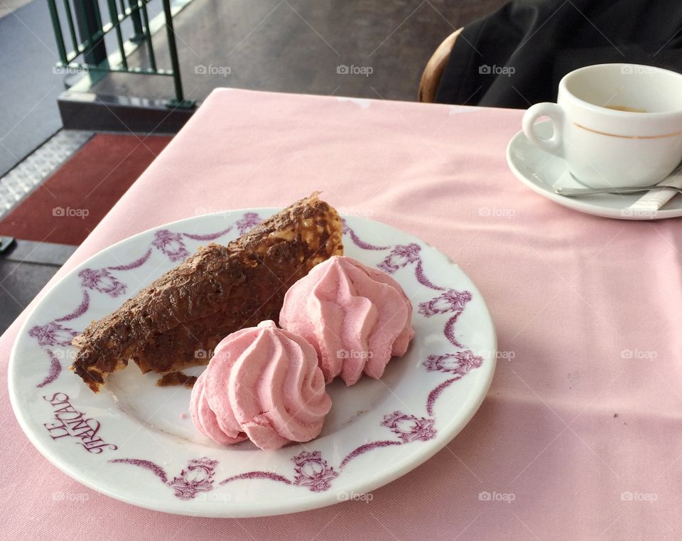 Sweeties with coffee