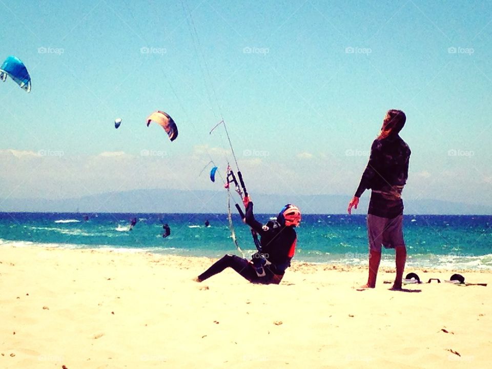Windsurfing in Spain