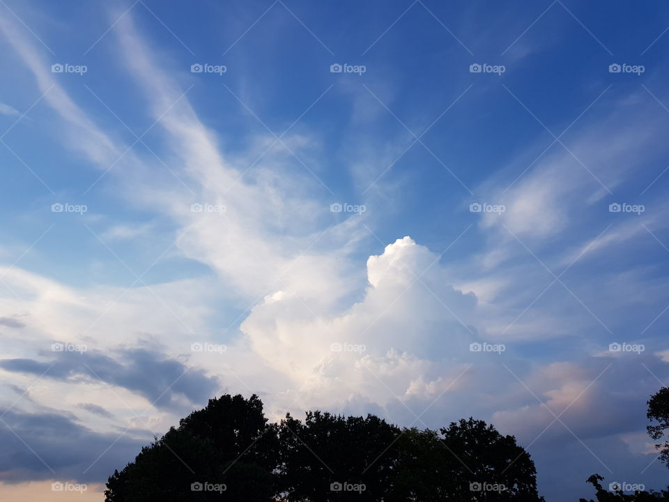 Beautiful clouds in the sky