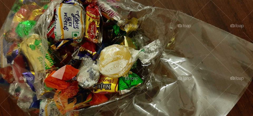 toffees in a packet