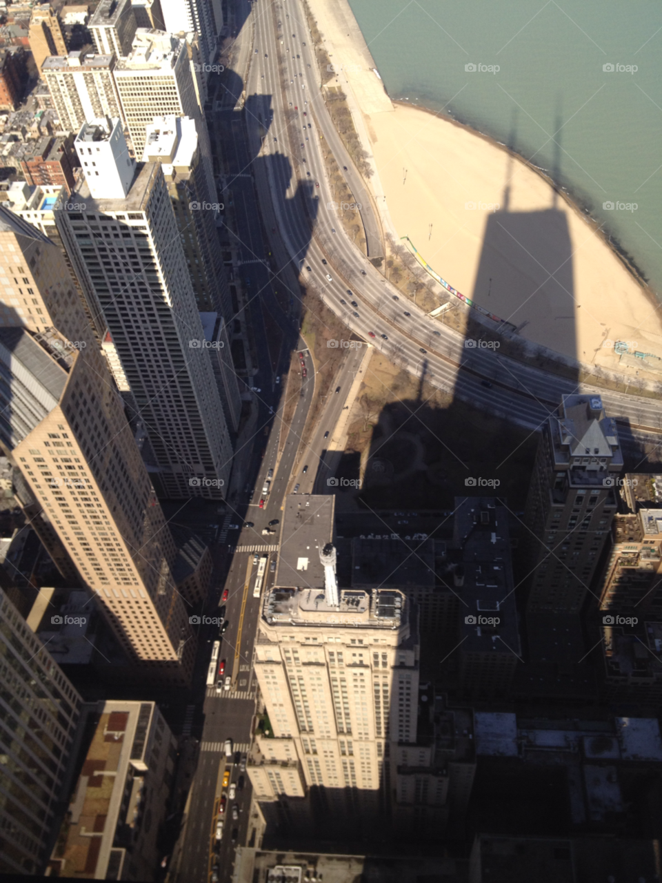 chicago illinois usa shadows chicago lake michigan by Ryegirl64