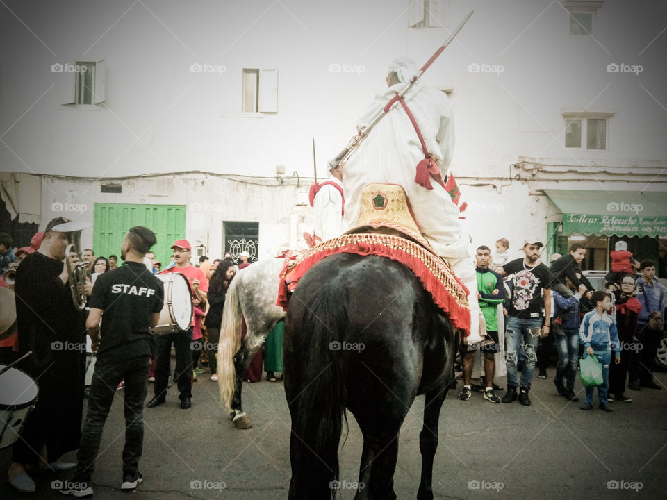 traditional cavalier at Casablanca parade