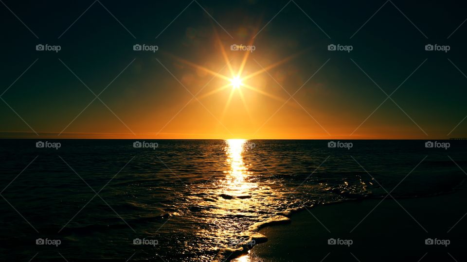sun with water