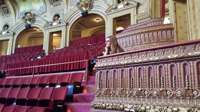 chicago theatre. after the concert