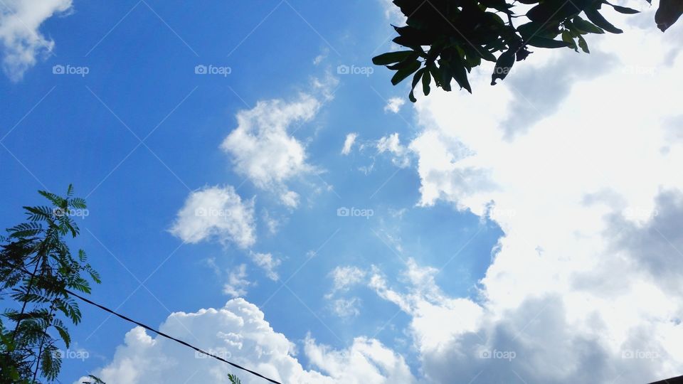 blue sky background