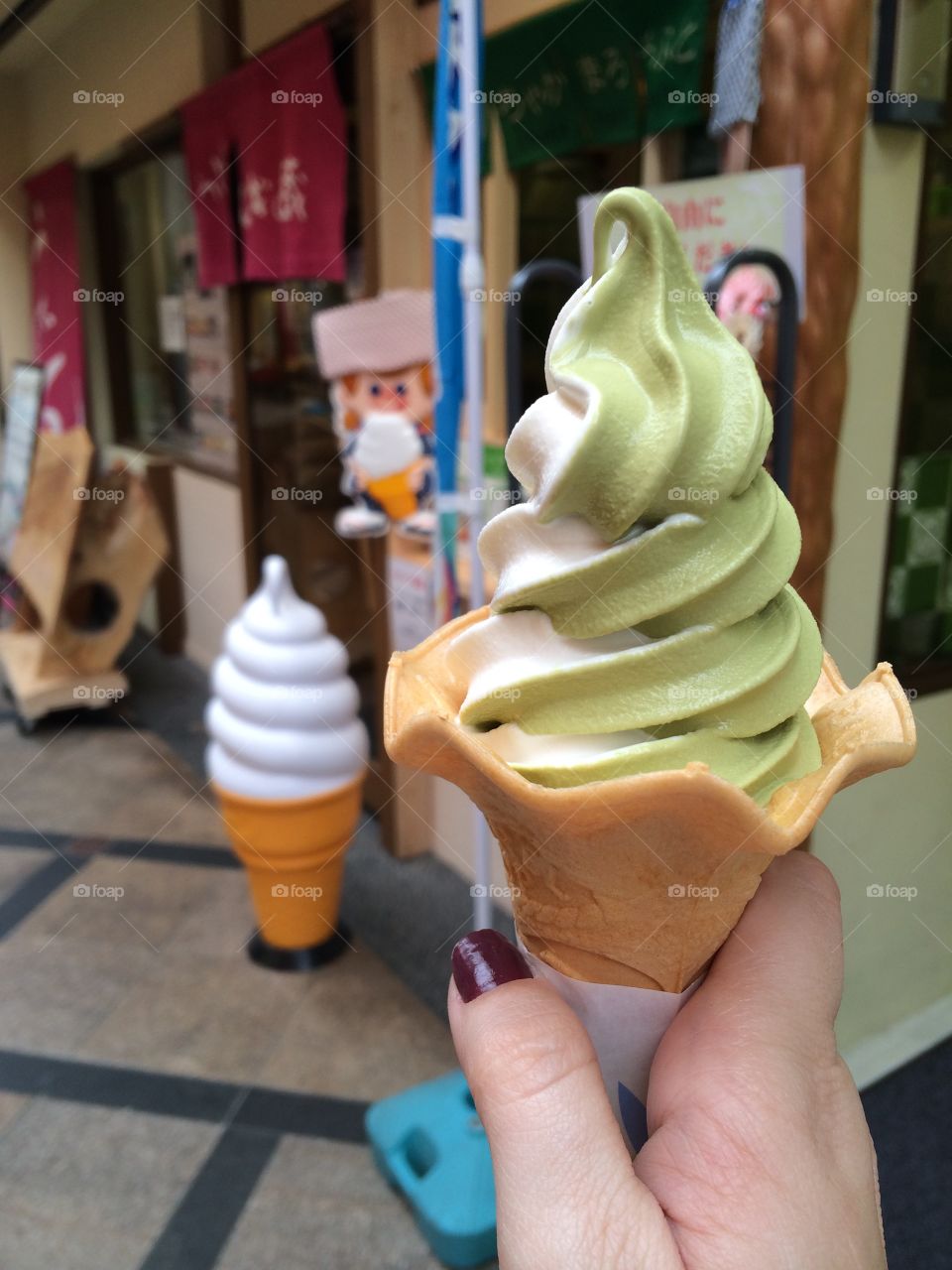 Green Tea Ice Cream. Green Tea Ice Cream Japan