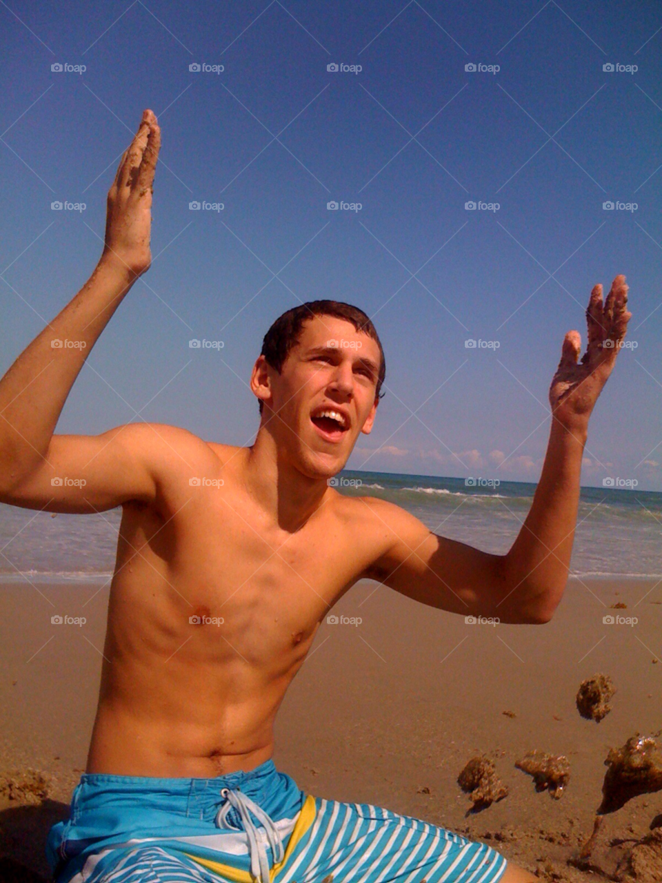 beach sand boy usa by jmsilva59