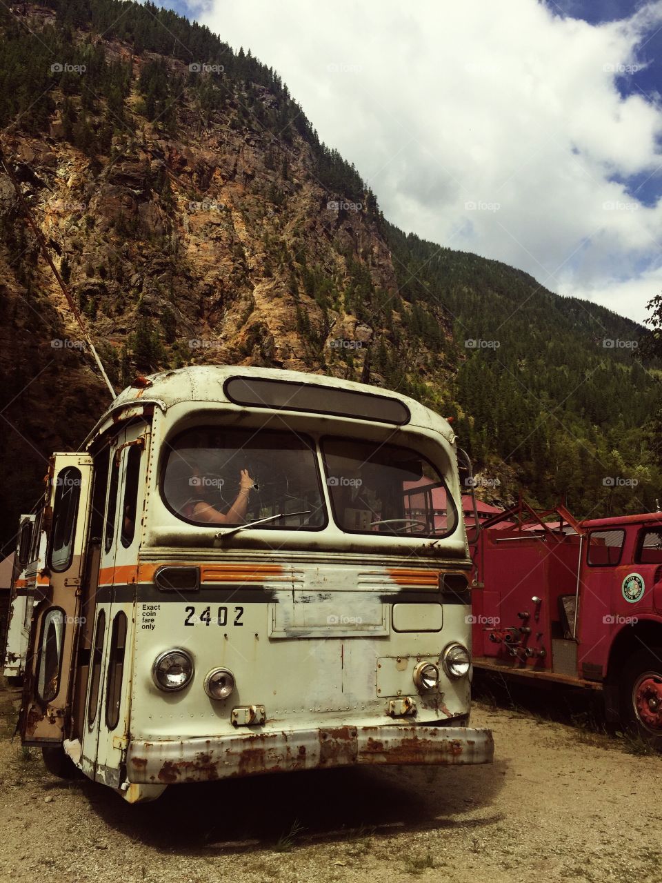 The bus at the ghost town