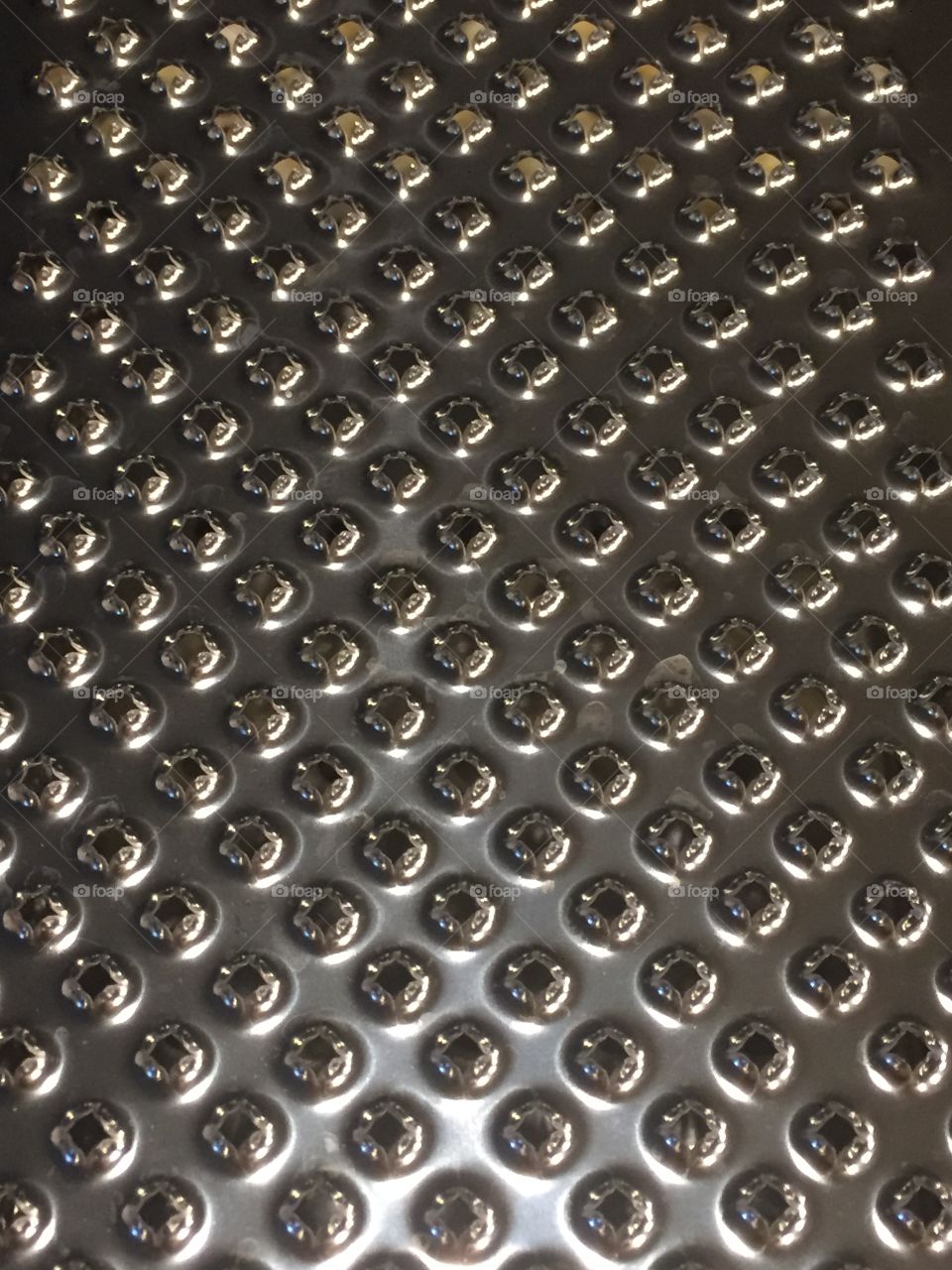 Inside a cheese grater 