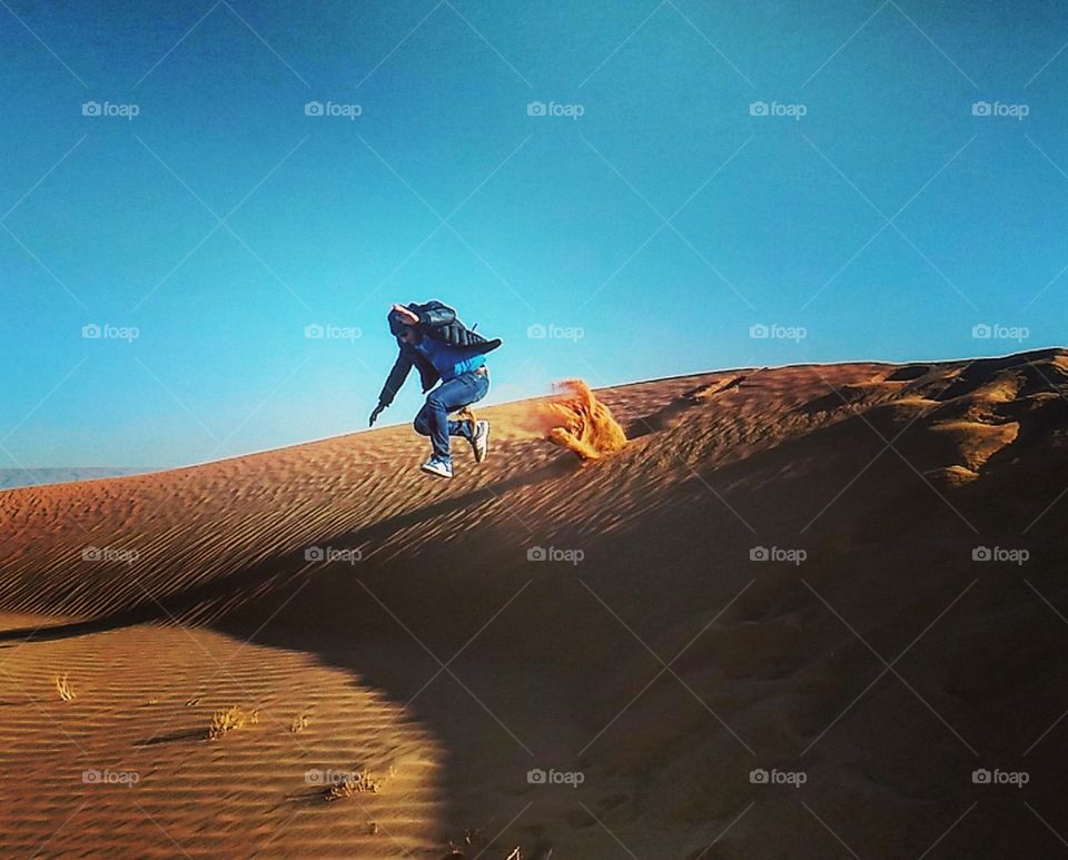 jumping between dunes