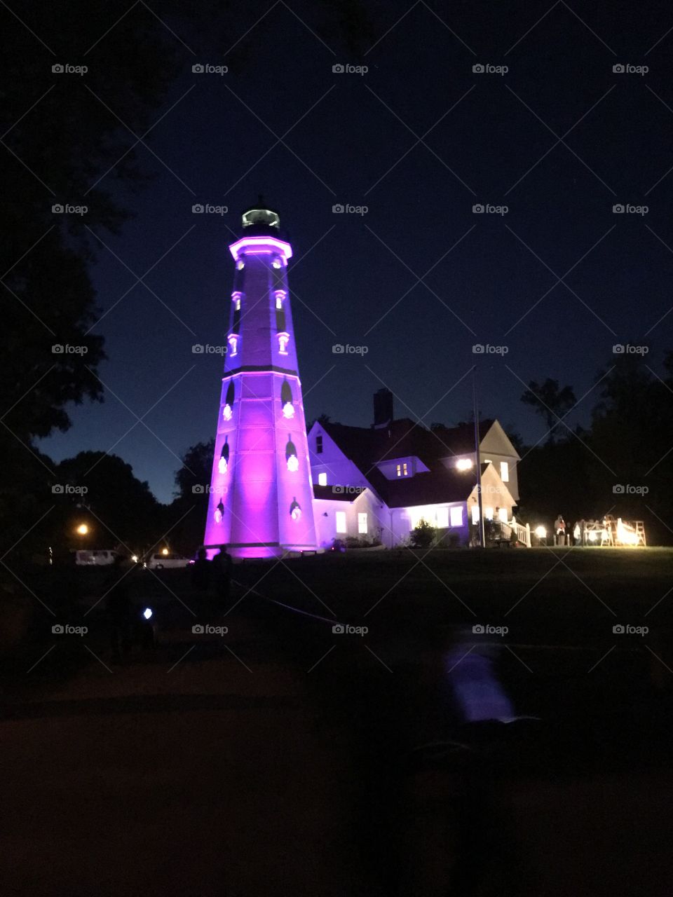 Purple Lighthouse 