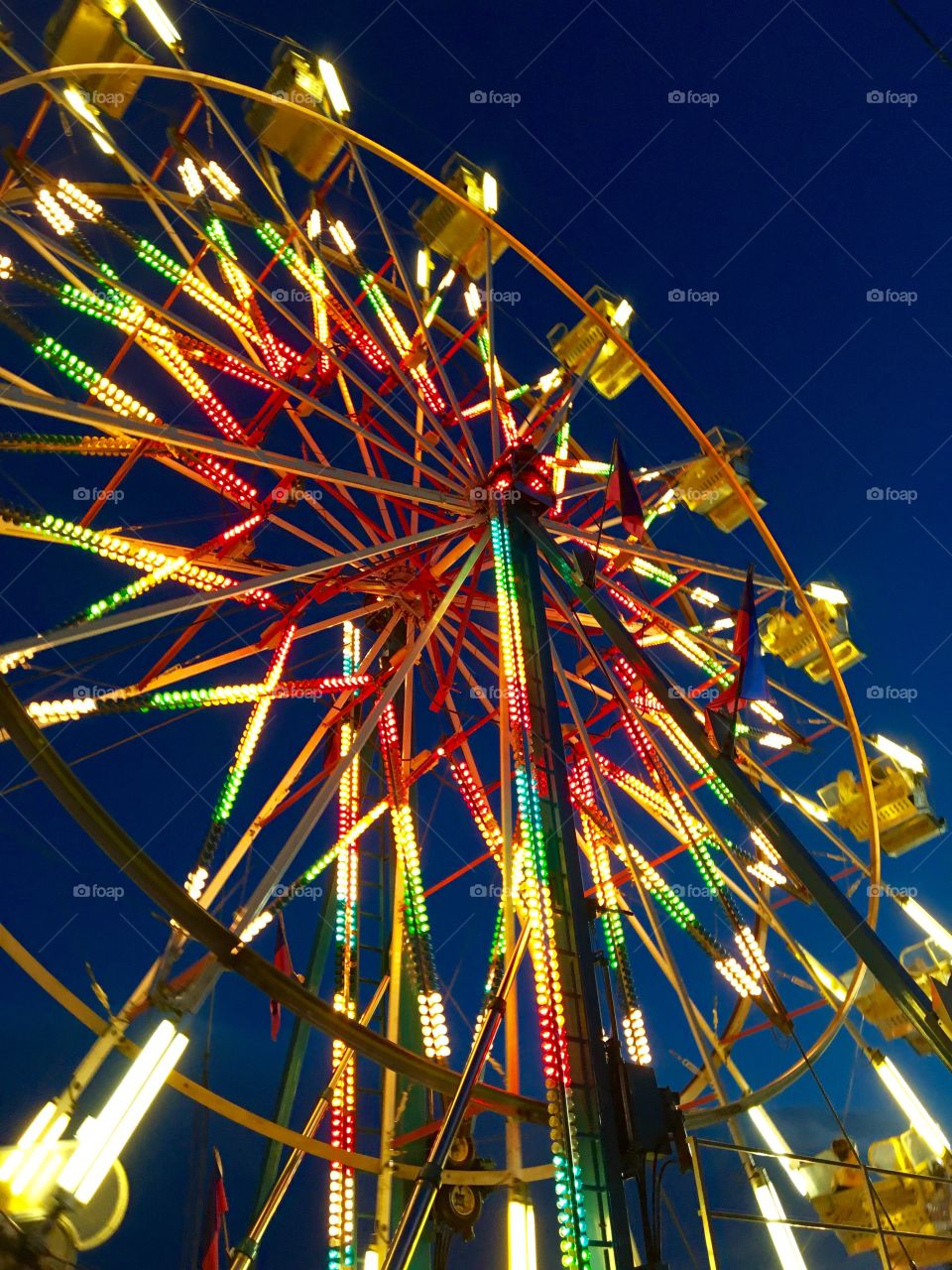 Low angle view of ferris wheel