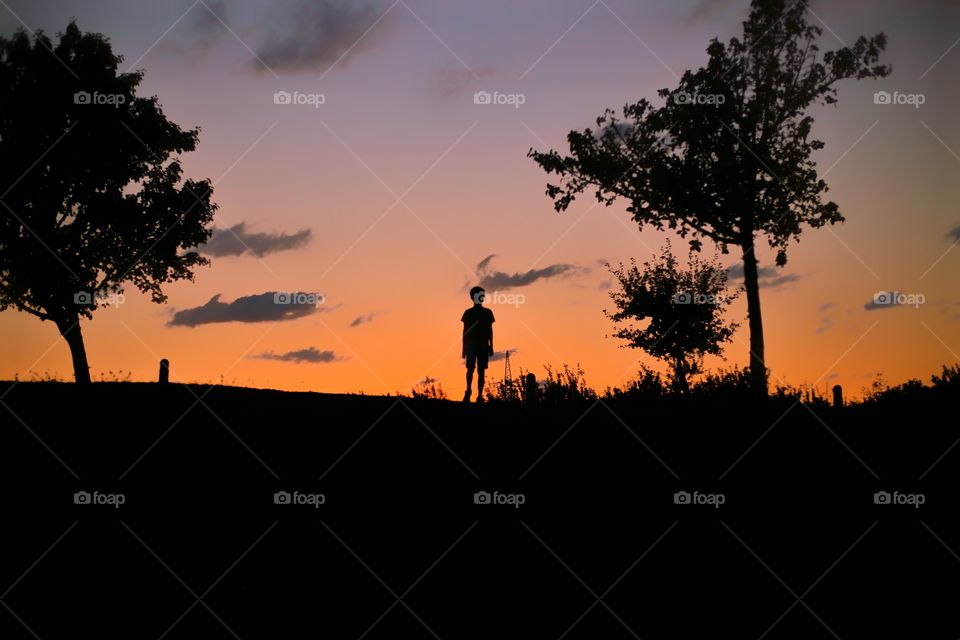 boy silhouette