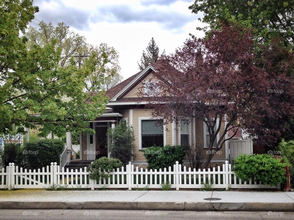 House with picket fence