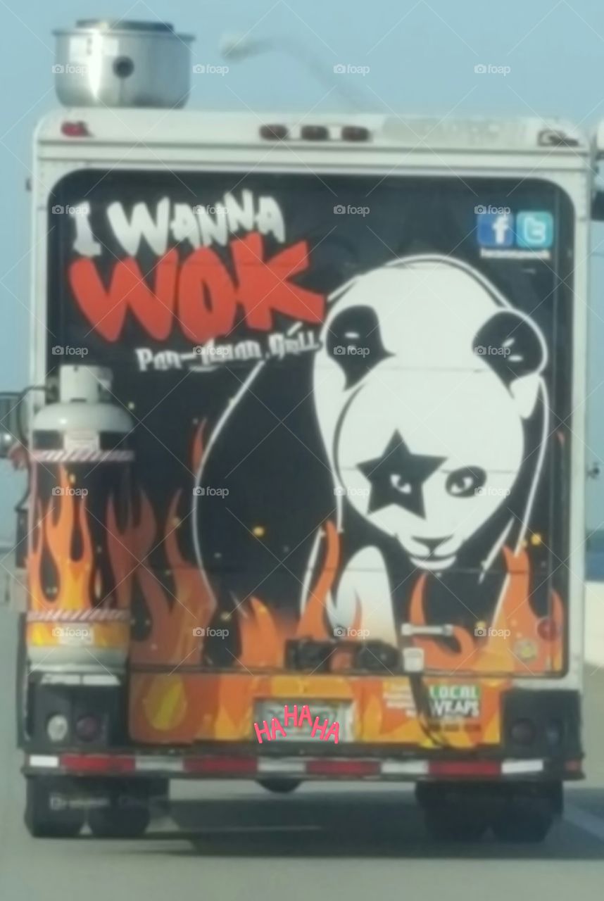Food Trucks are a big thing in the Tampa Bay area, and this one is my favorite! Great Asian food, cute Panda, and obviously a KISS fan lol!