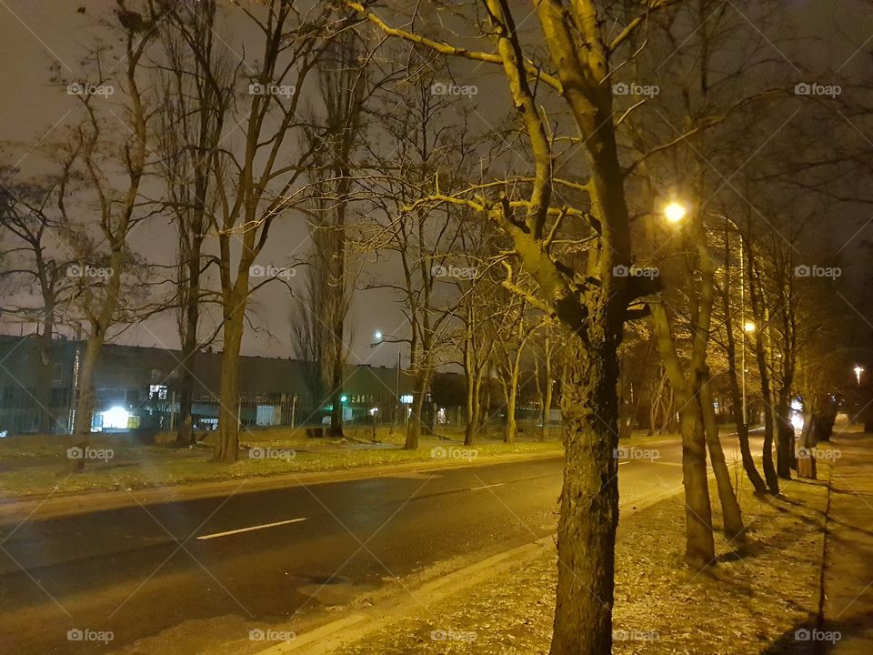 night in Łódź