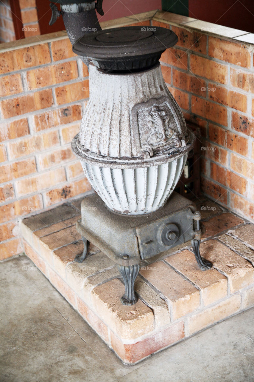 wall fire iron old by king