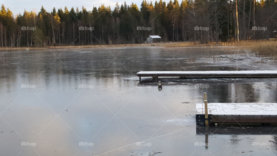 frozen lake