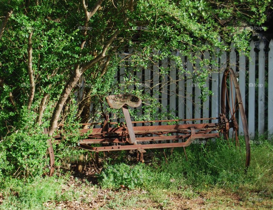 Abandoned farm equipment