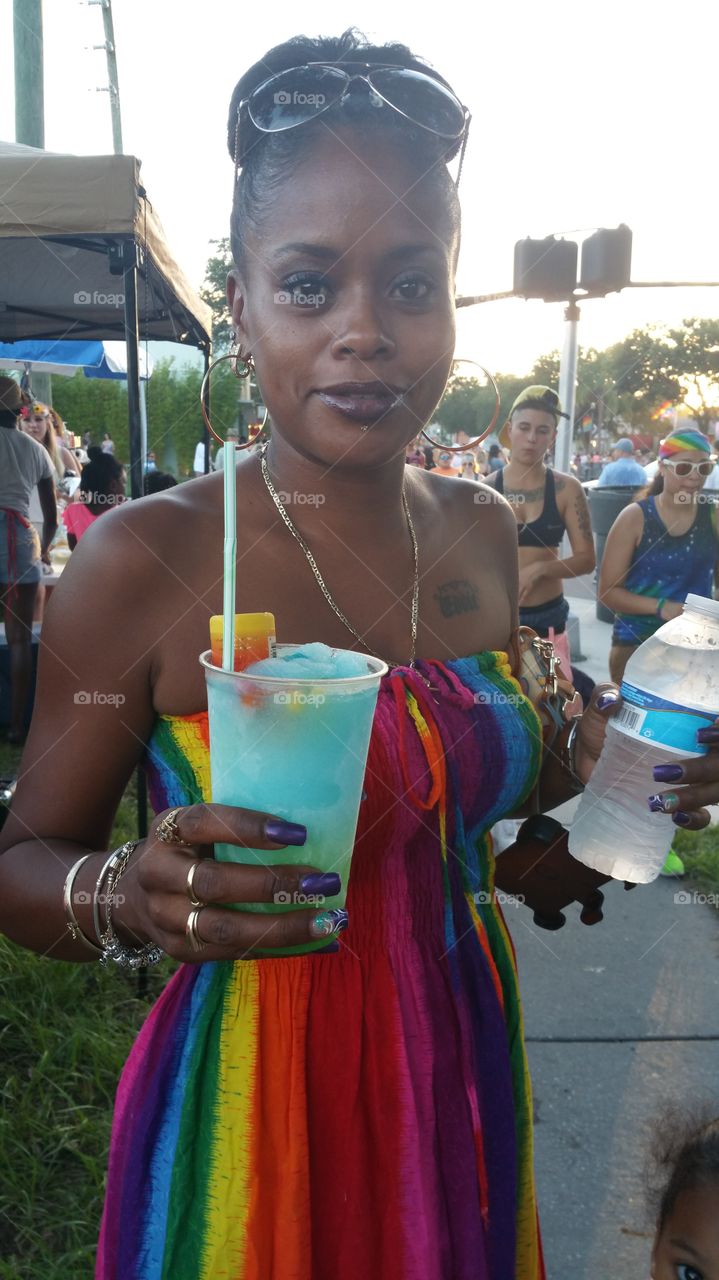 Gay Pride. I was at the Gay Pride parade in St Petersburg, Fl. representing for great friends that live a "happy" life